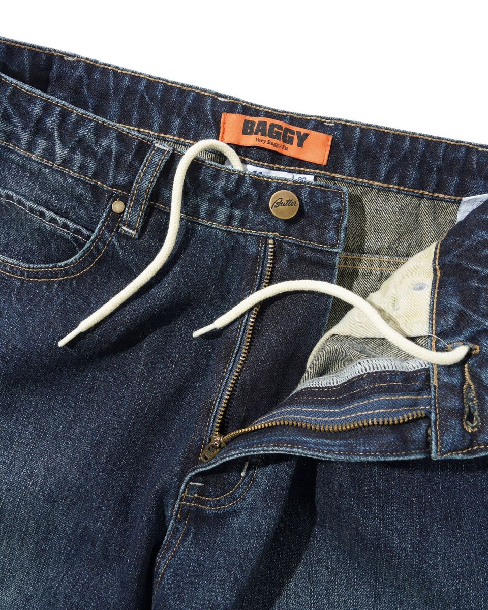 Butter Goods Solar Fade Denim Jeans in Blue Tint Ripple