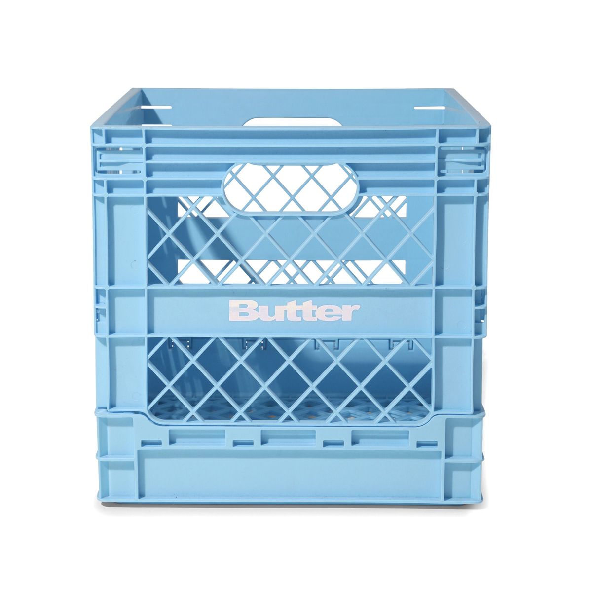 Butter Goods Collapsable Record Crate in Sky Blue