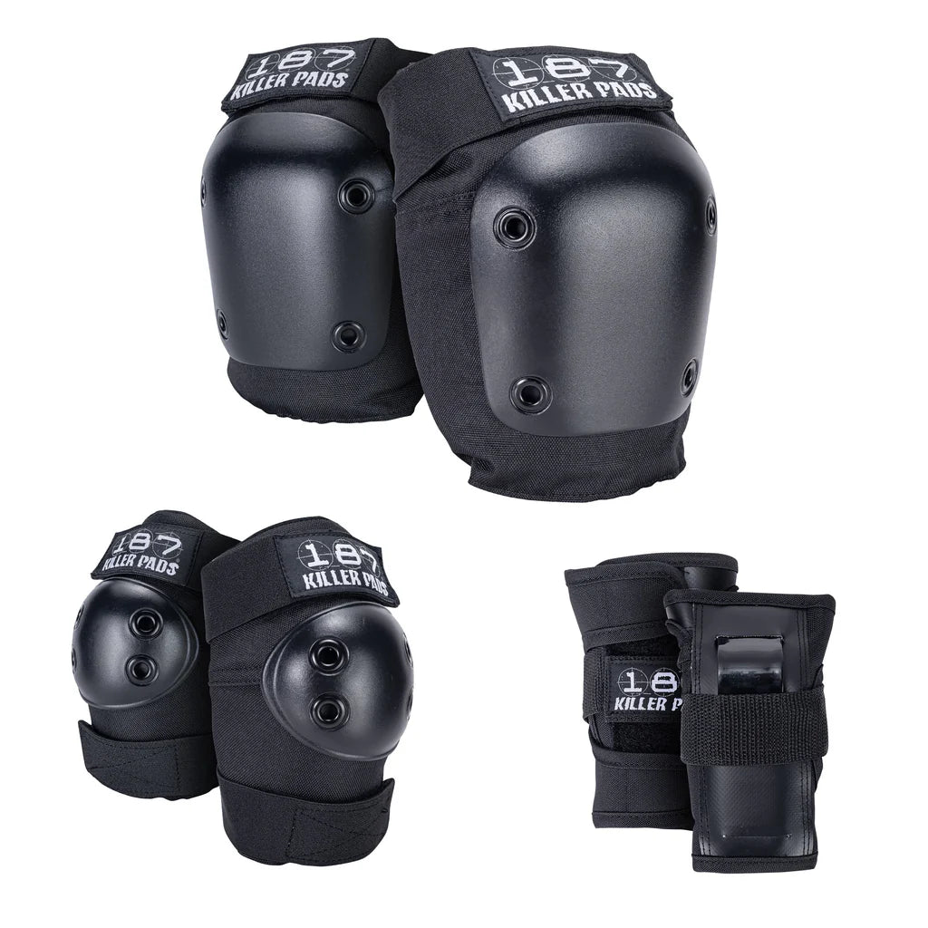 187 Killer Pads Kids Six Pack Pad Set S/M in Black