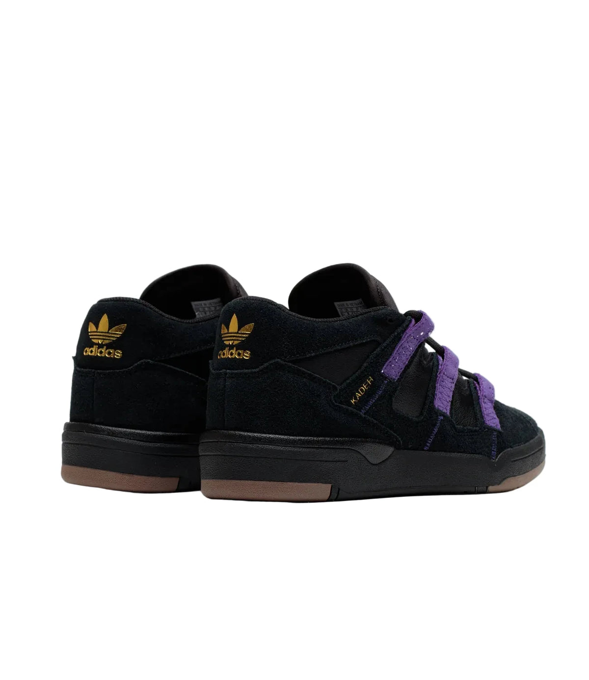 Adidas Kader in Core Black/College Purple/Gold Metallic
