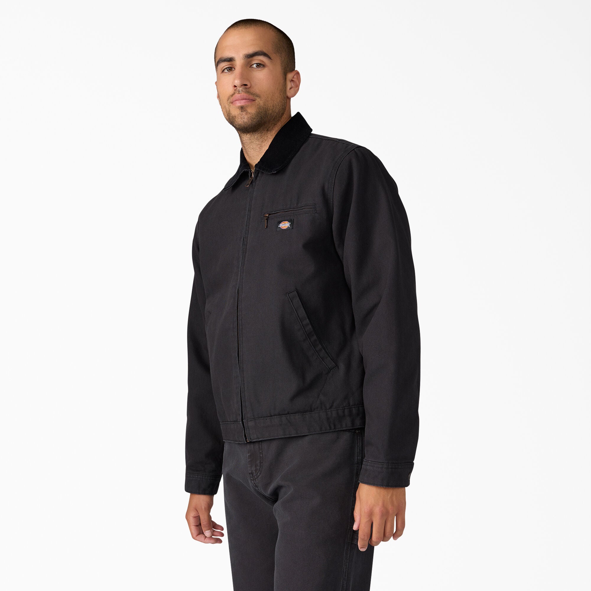 Dickies Blanket Lined Duck Canvas Jacket in Black