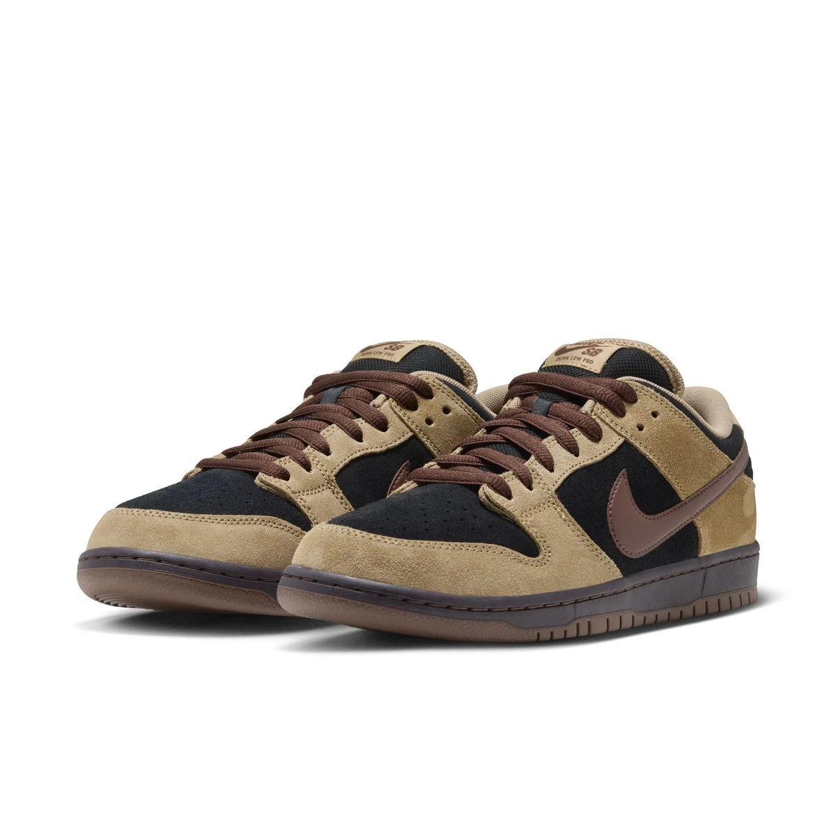 Nike SB Dunk Low Pro in Filbert/Black/Burgundy Ash/Light Chocolate