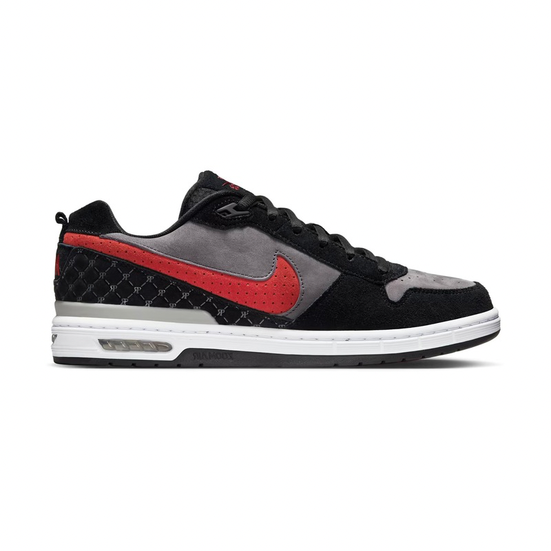 Nike SB Paul Rodriguez Zoom Air Low in Black/Varsity Red-Flint Grey-Black