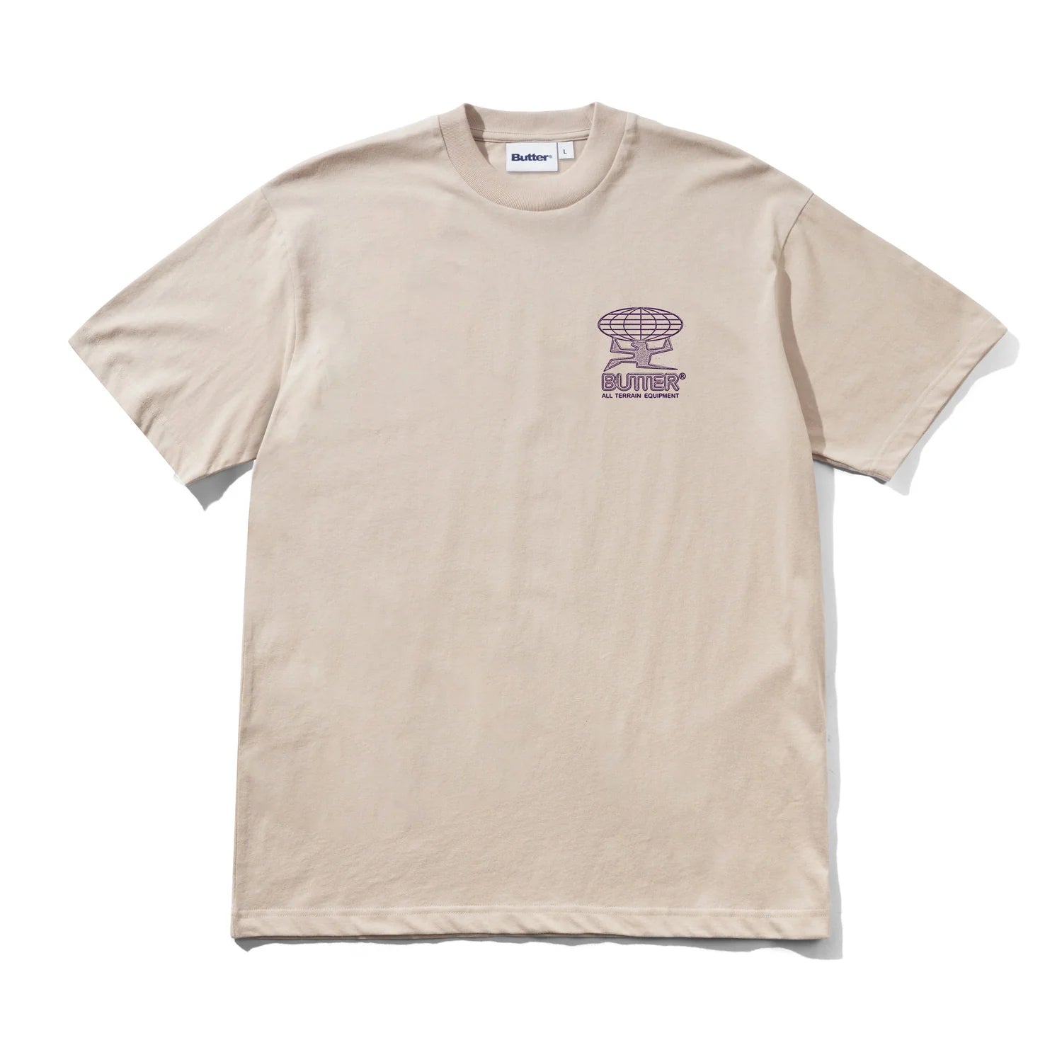 Butter Goods Terrain T-Shirt in Taupe