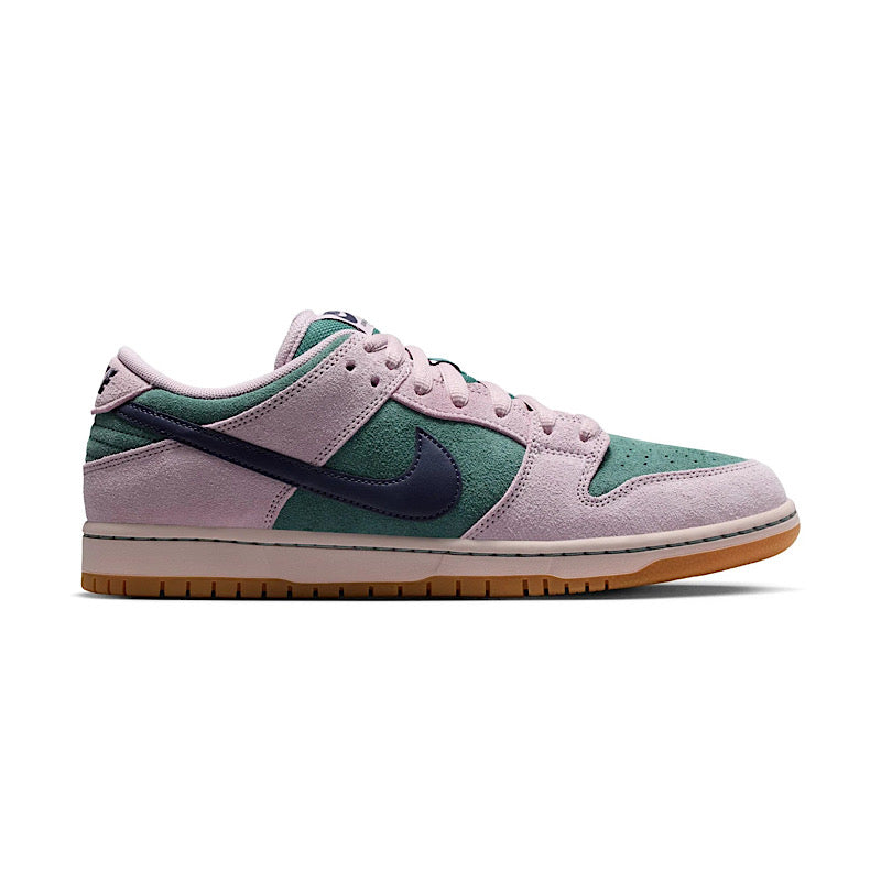 Nike SB Dunk Low Pro in Mineral Slate/Dark Raisin-Particle Rose