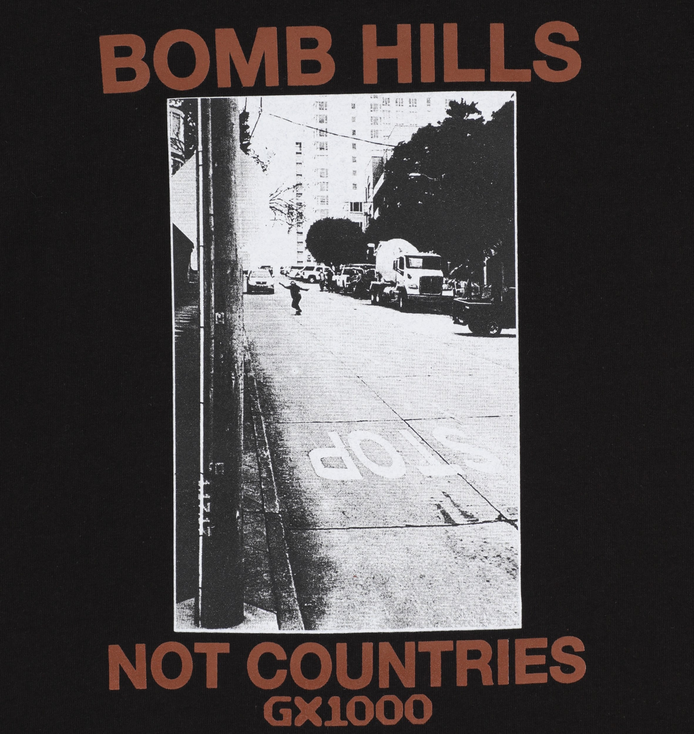 GX1000 Bomb Hills T-Shirt in Black/Brown