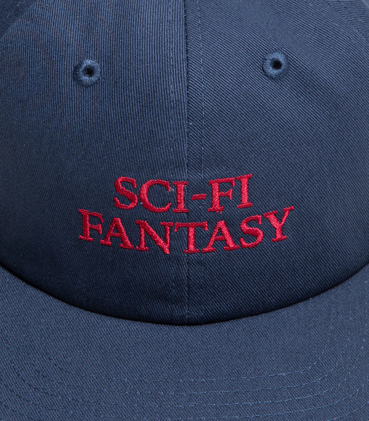 Sci-Fi Fantasy Herringbone Logo Hat in Navy