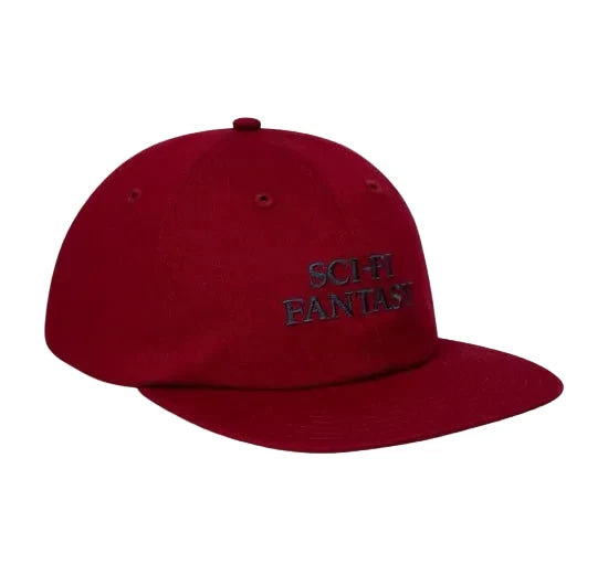 Sci-Fi Fantasy Herringbone Logo Hat in Cardinal
