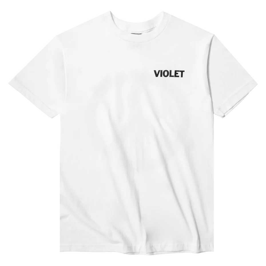 Violet Peace T-Shirt in White