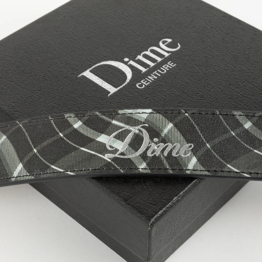 Dime Best Friend Collar in Black Plaid