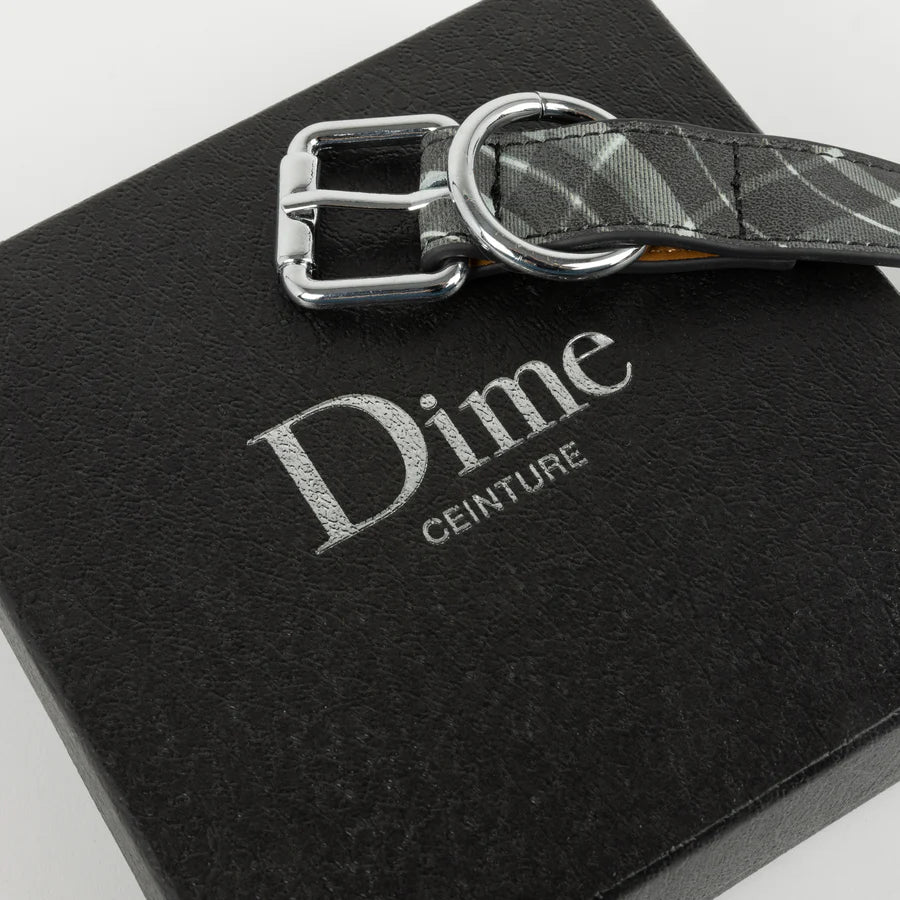 Dime Best Friend Collar in Black Plaid