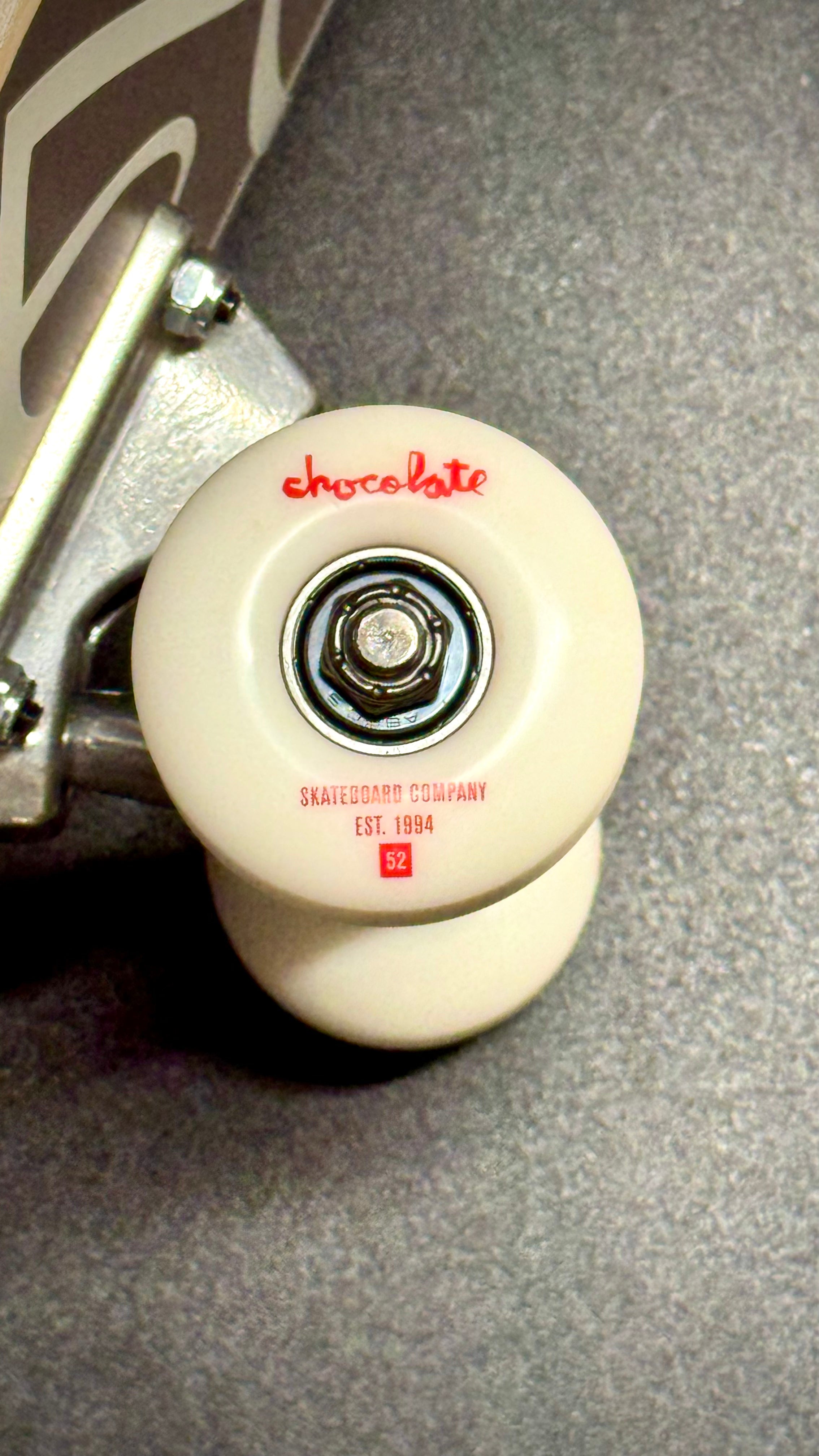 Chocolate Trahan Script Complete Skateboard 8.0