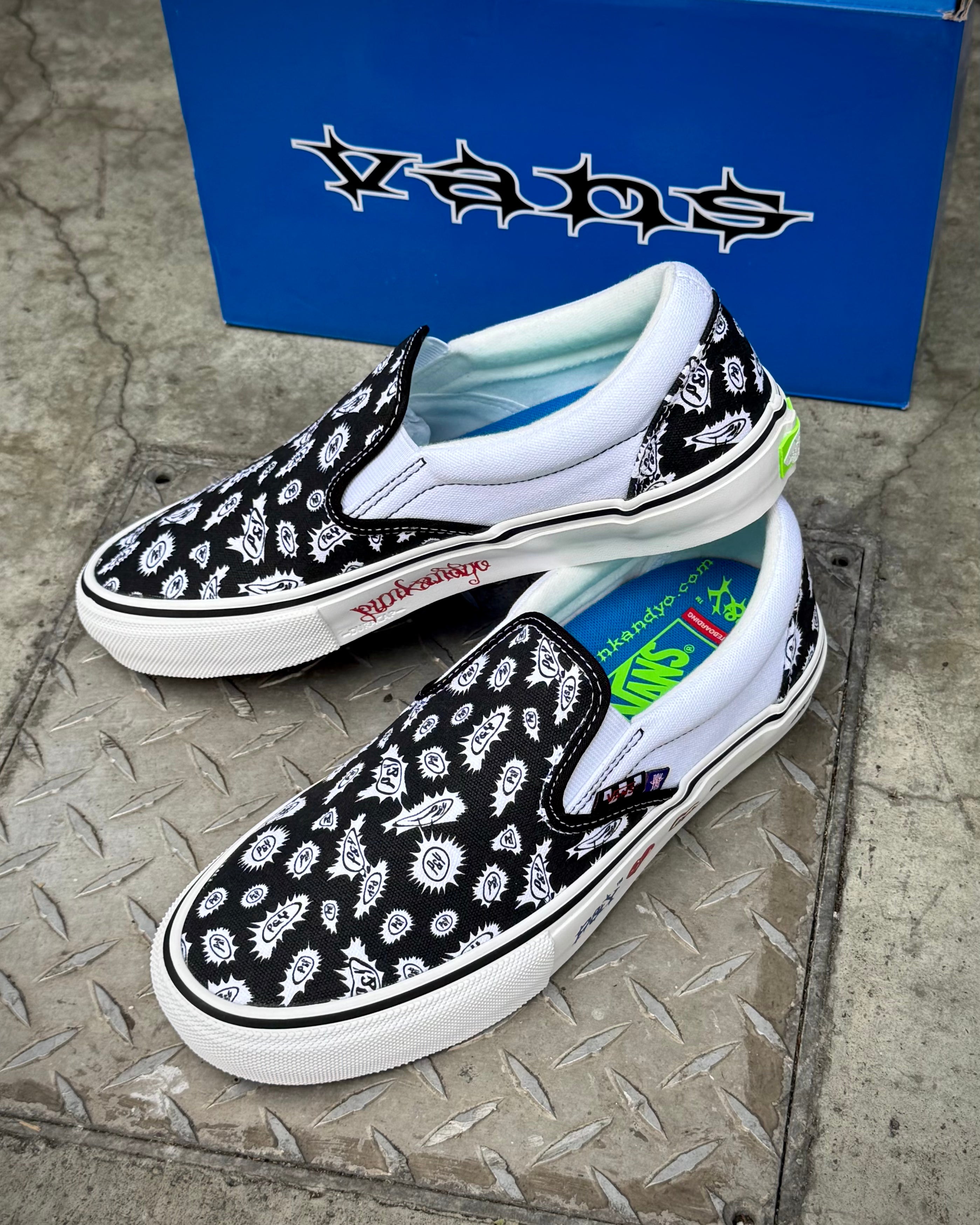 Vans Skate X PUNKANDYO Skate Slip-On in Black/White