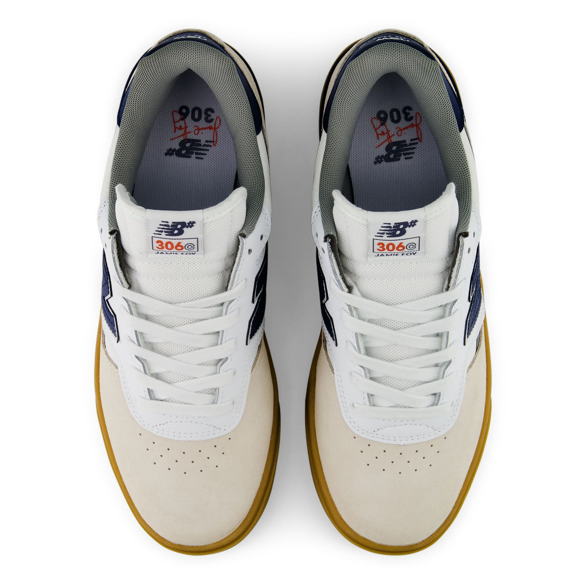 New Balance Numeric 306C Jamie Foy in White/Blue
