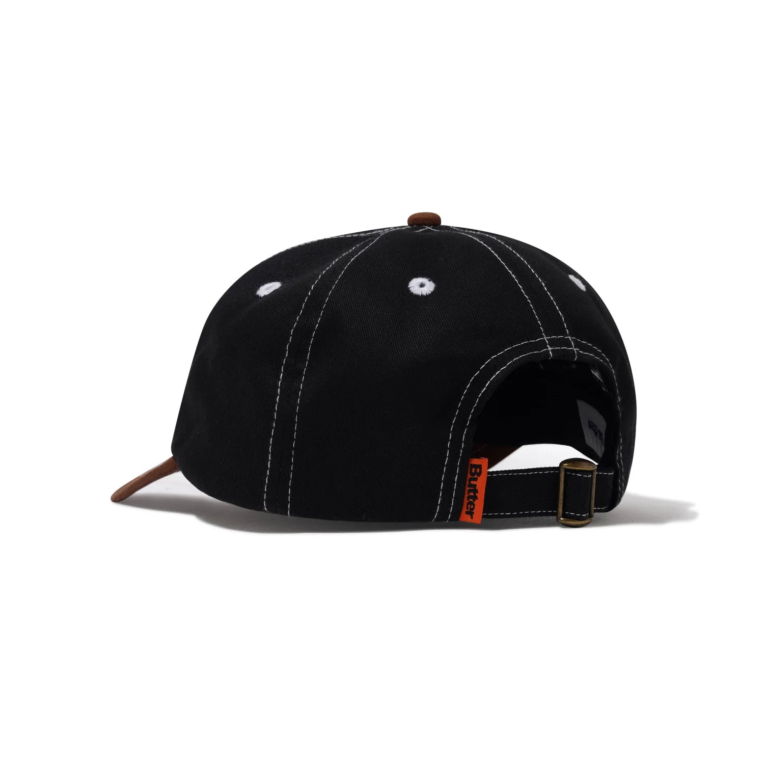 Butter Goods Ace 6 Panel Cap in Black/Brown
