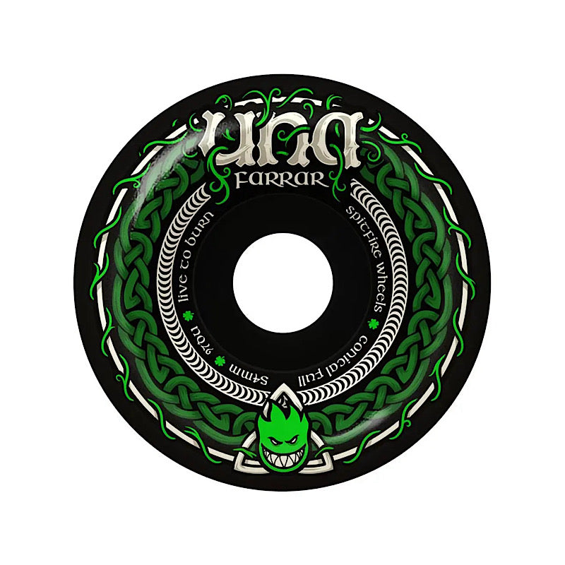 Spitfire F4 Una Trinity Conical Full Wheels 97D 54mm in Black