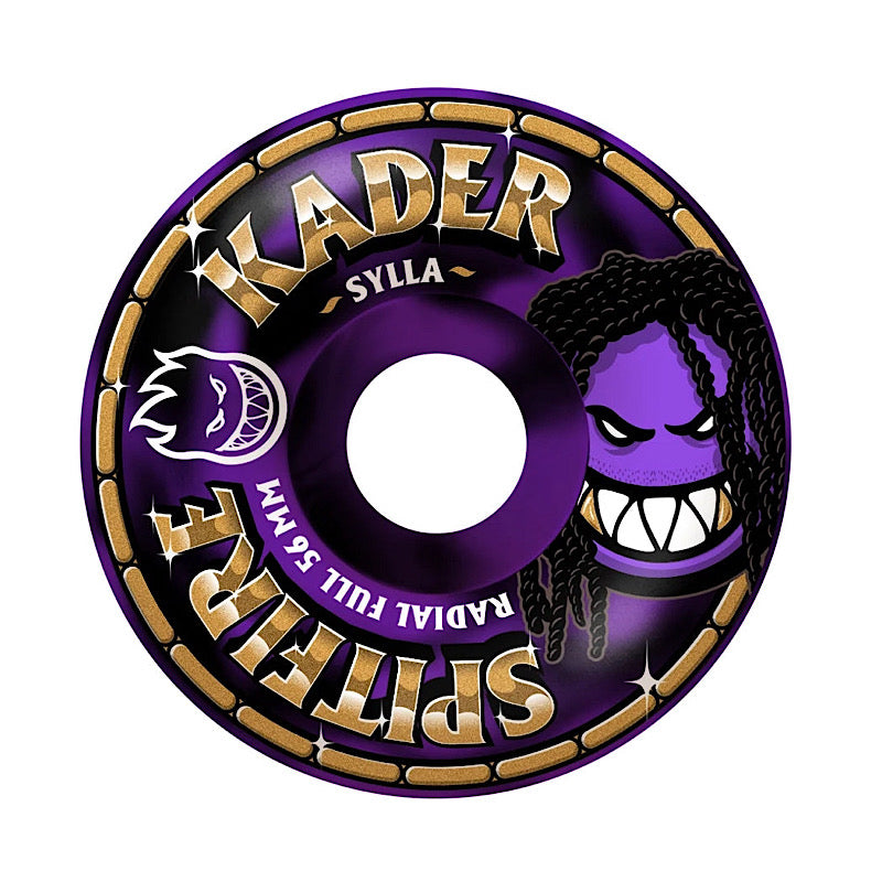 Spitfire F4 Kader Rolly Radial Full Wheels 99D 56mm in Black Purple Swirl