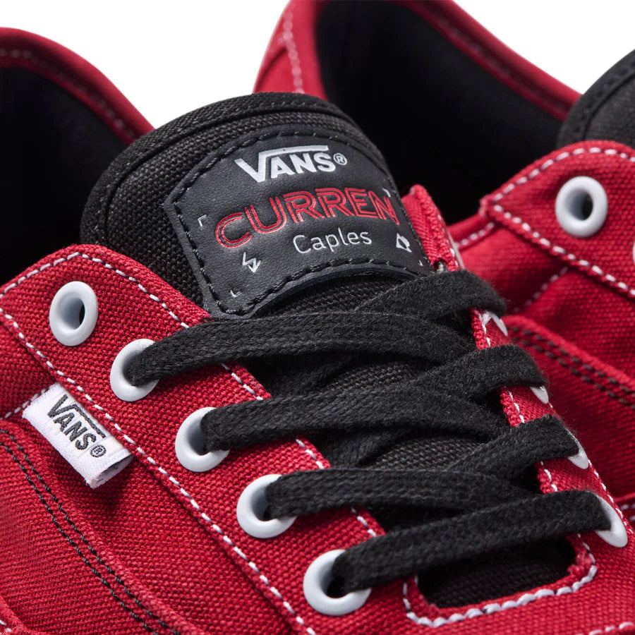Vans Skate Curren Caples in Red/White