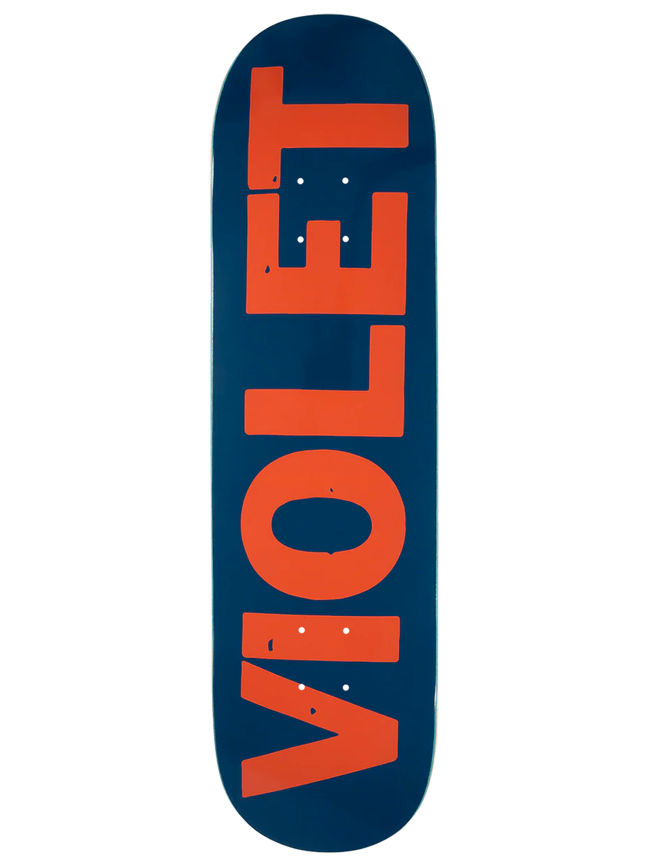Violet Navy and Red Crew Deck 8.38