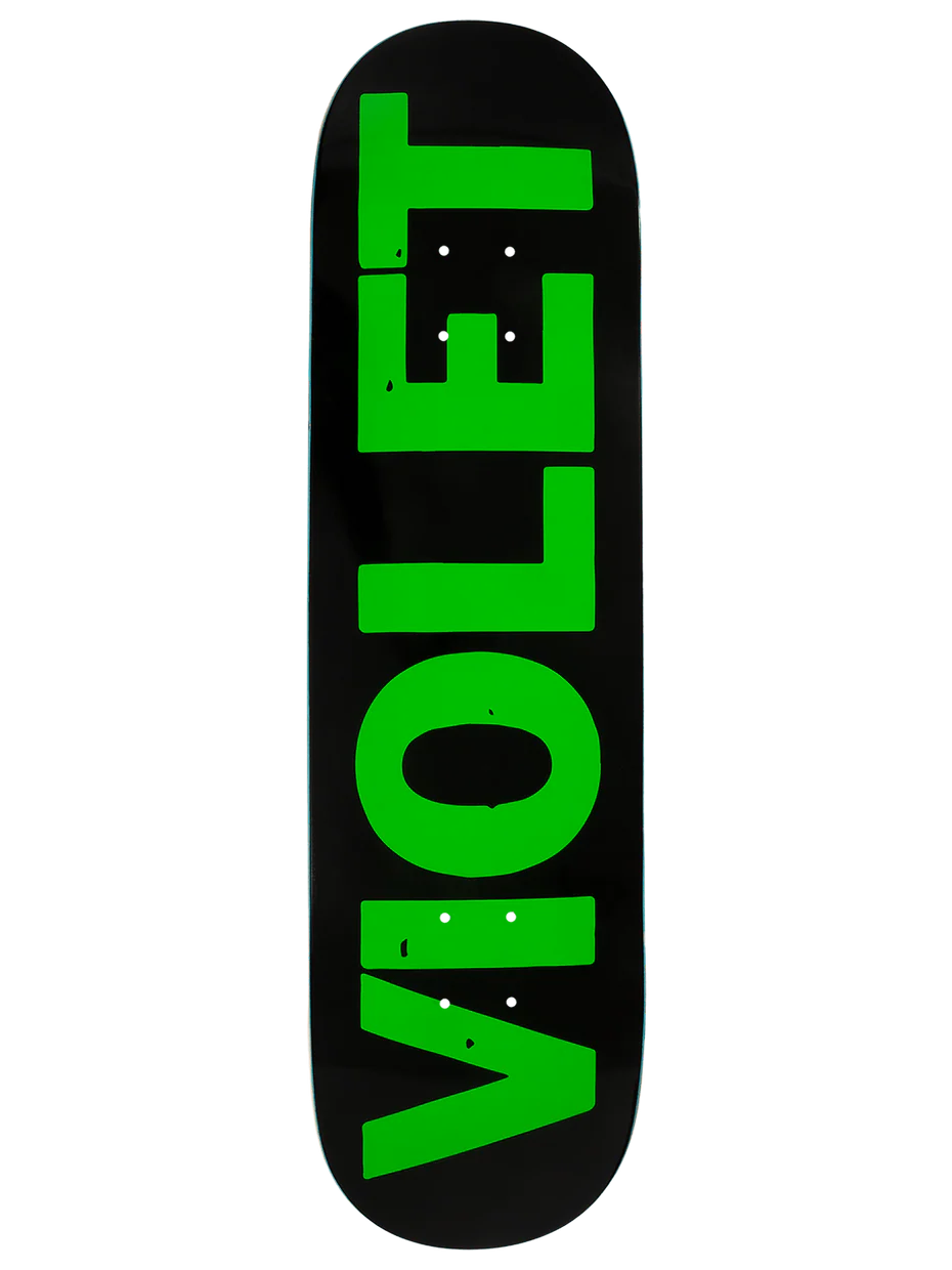 Violet Black and Green Crew Deck 8.5