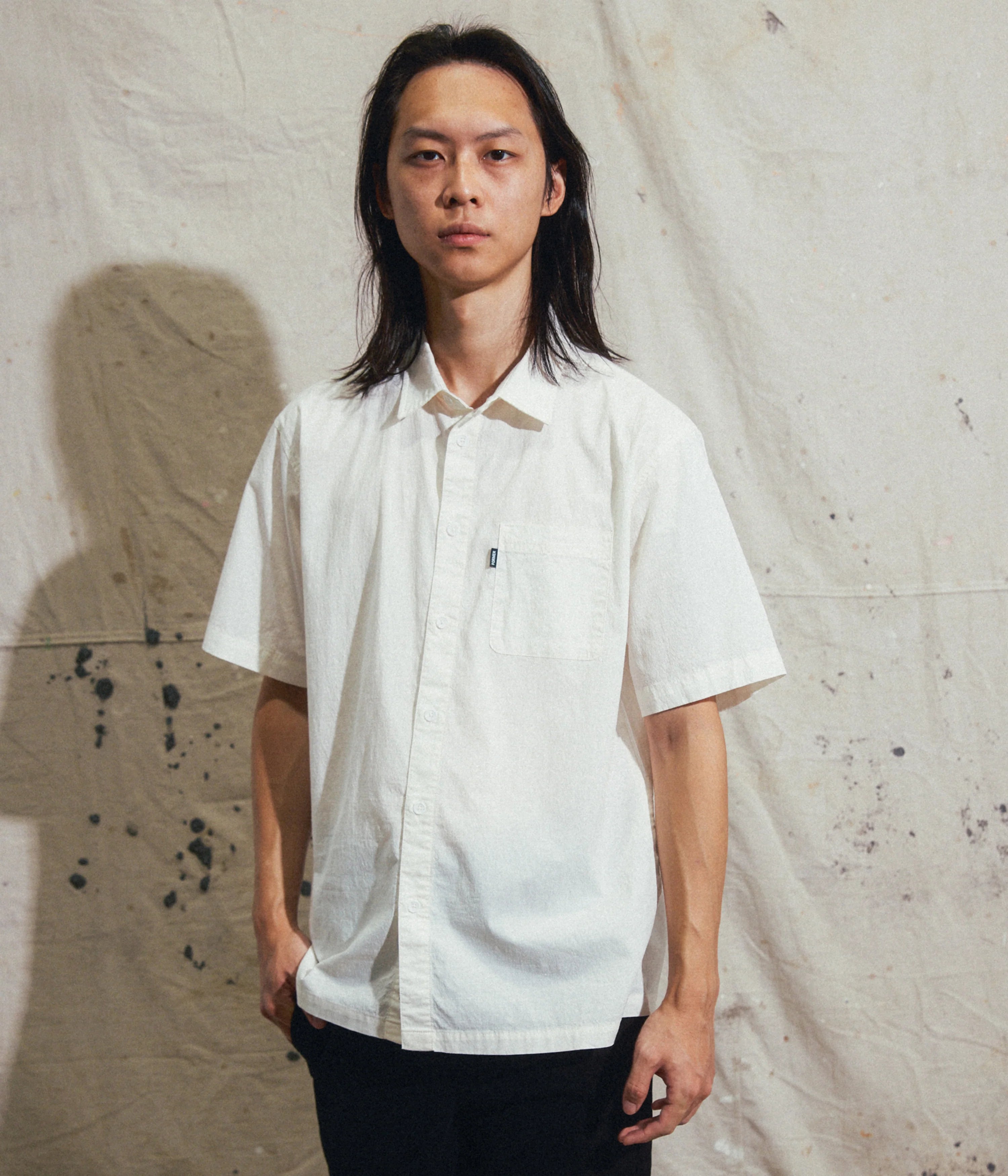 Former Legacy Short Sleeve Shirt in Bone