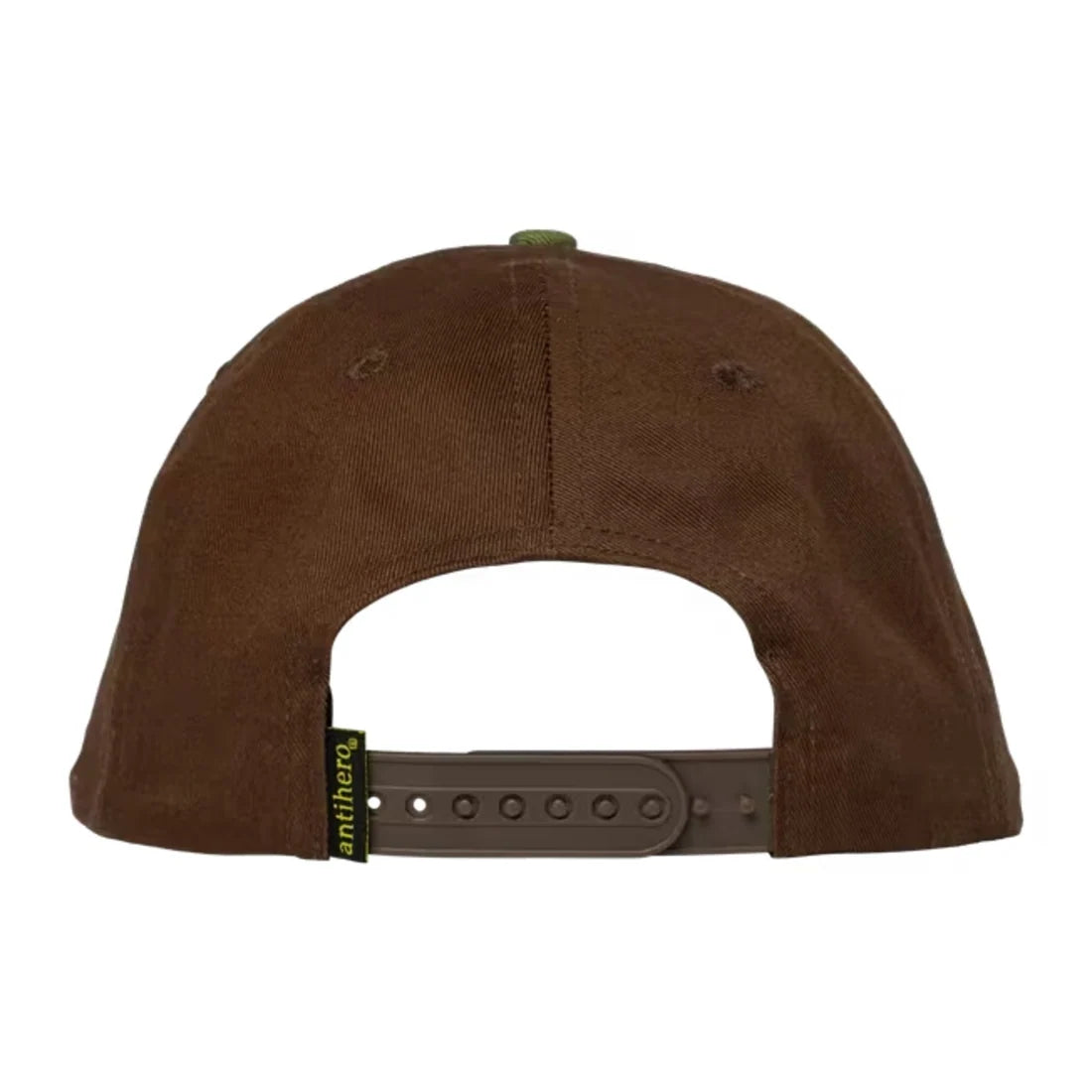 Antihero Basic Eagle Snapback Hat in Brown/Olive/Gold