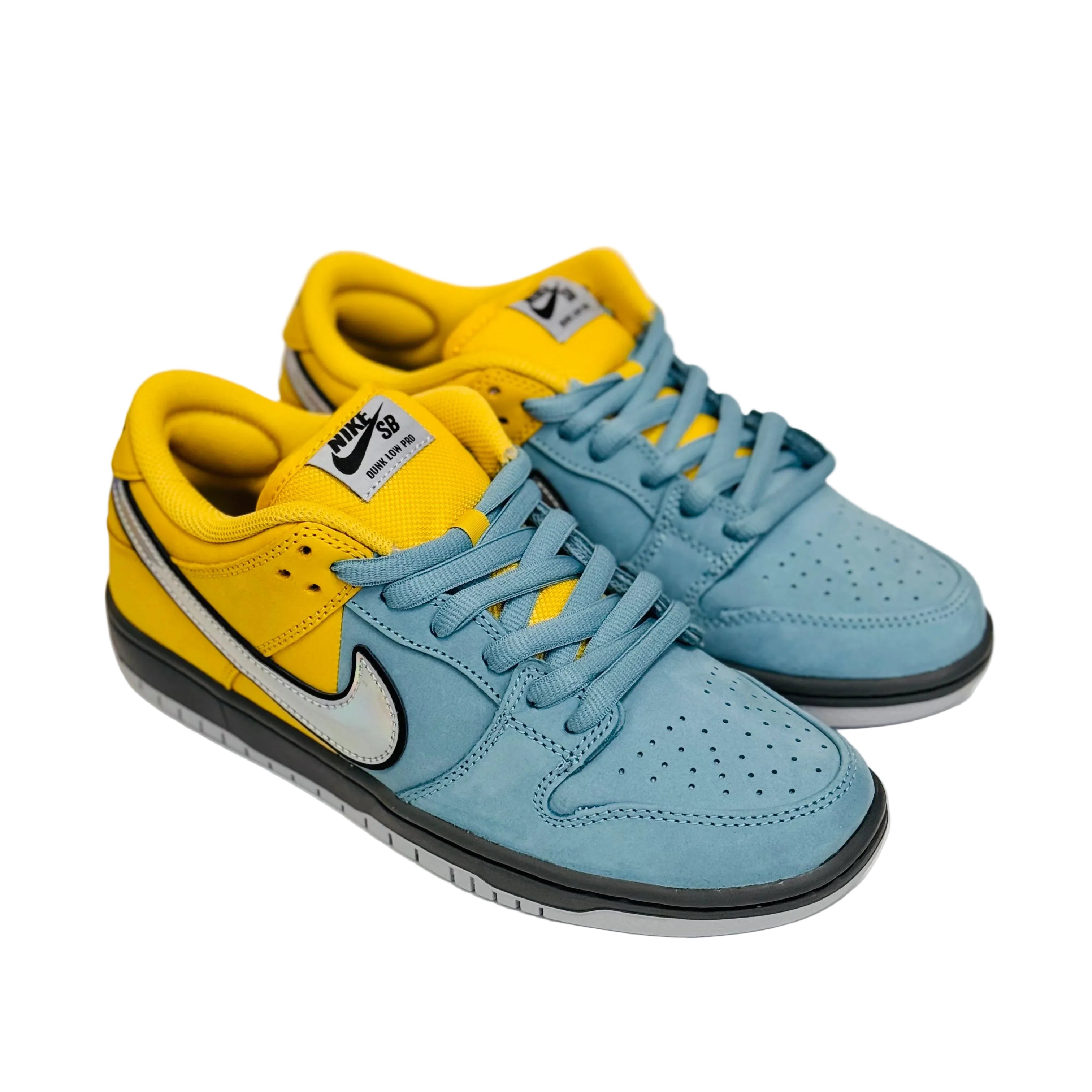 Nike SB Dunk Low Pro in Lightening/Wolf Grey-Denim Turquoise