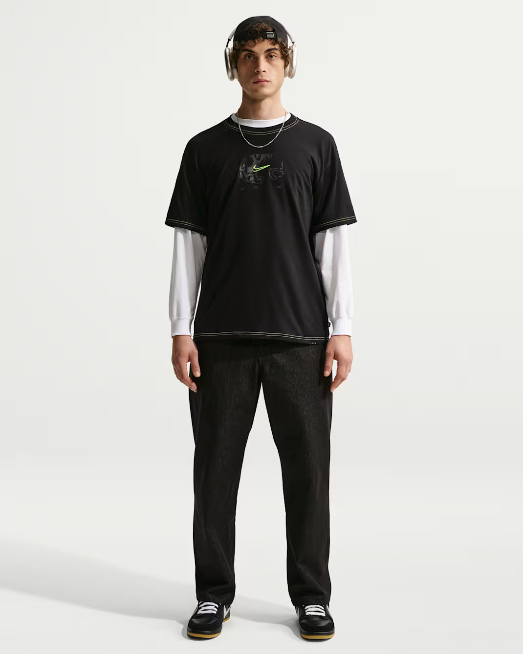 Nike SB Wair Max Skate T-Shirt in Black