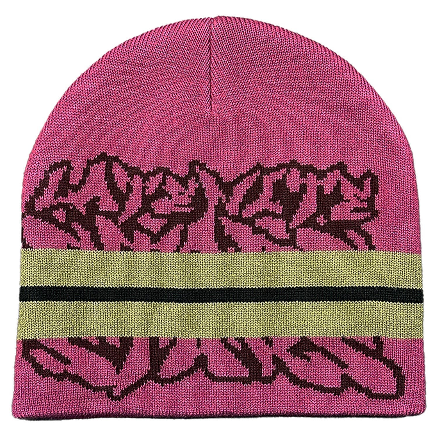 Late Nite Stars Logo Stripe Beanie in Red