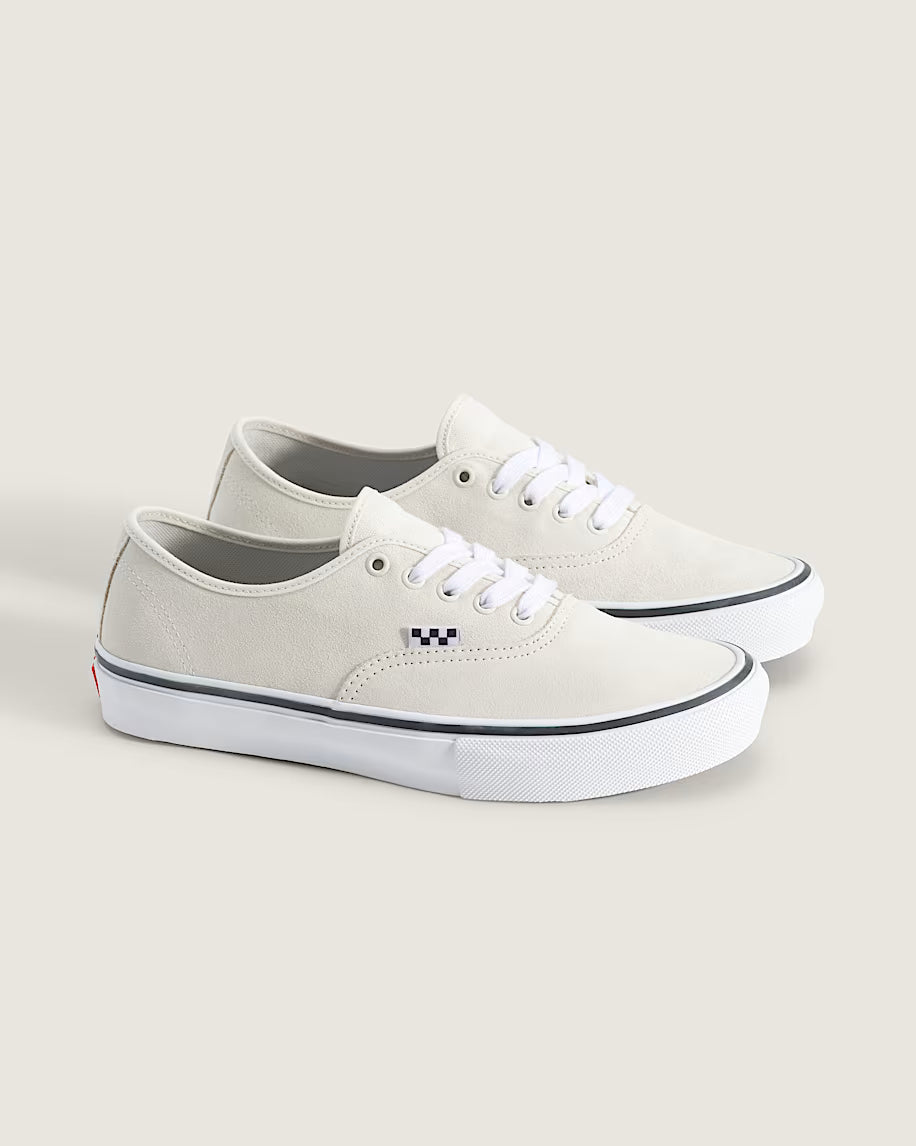 Vans Skate Authentic in White/Gunmetal