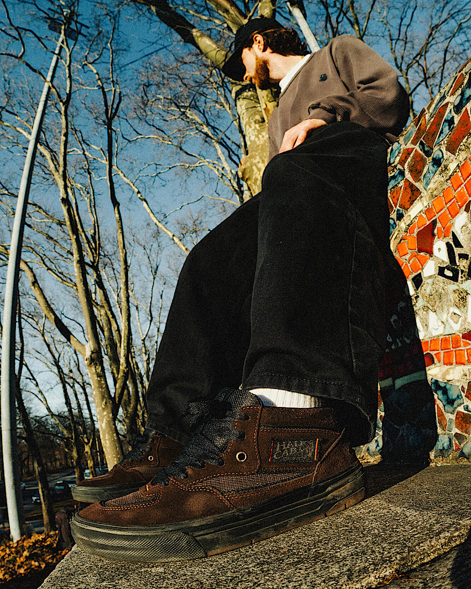 Vans Skate X Dick Rizzo Half Cab Wafflecup in Translucent Sidewall Black/Blue