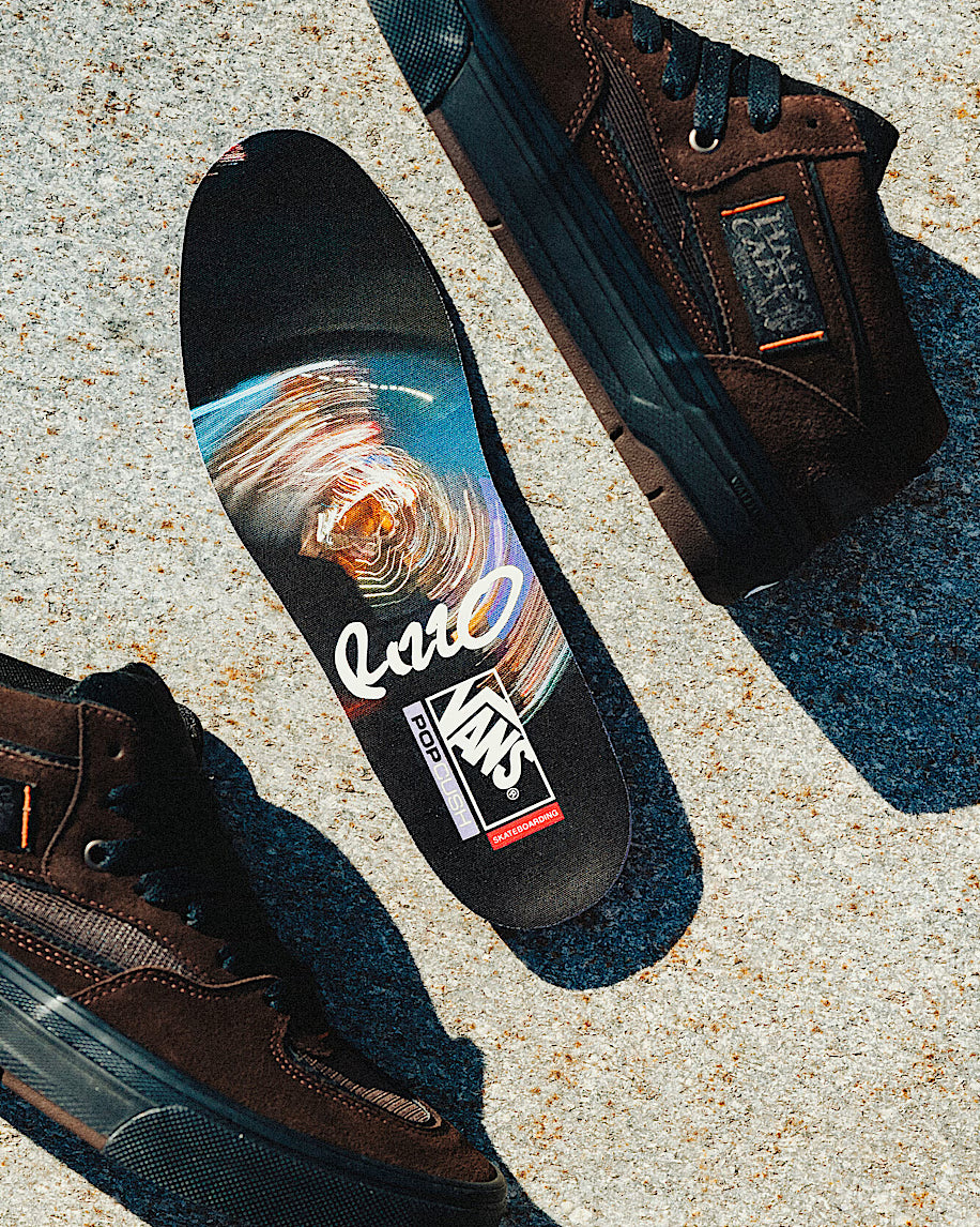 Vans Skate X Dick Rizzo Half Cab Wafflecup in Translucent Sidewall Black/Blue