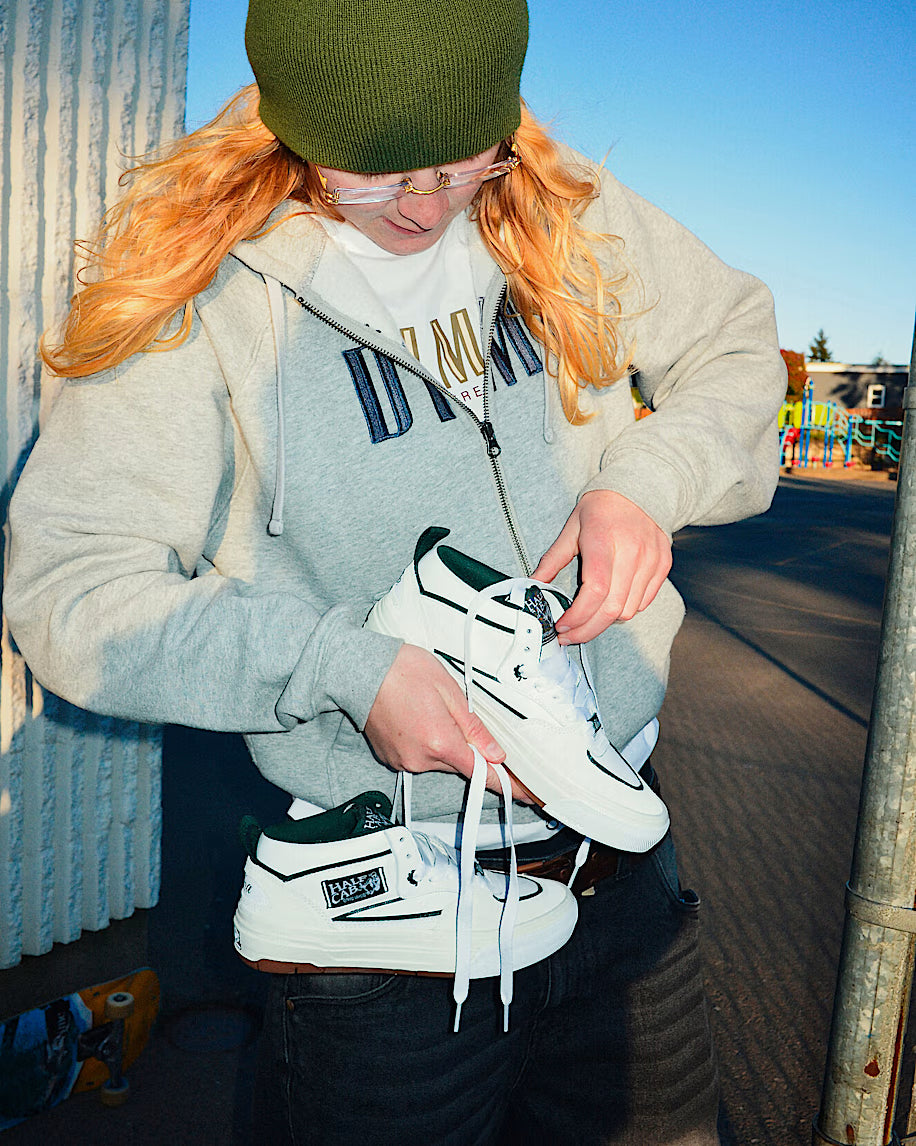 🍀 LOCAL PRE-ORDER - AVAILABLE SOON 🍀 Vans Skate X Una Farrar Half Cab Wafflecup in Utility Block/Blanc De Blanc