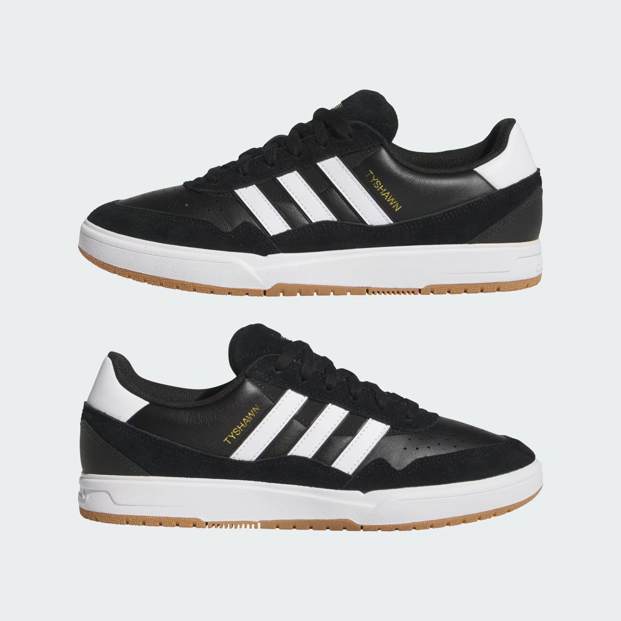 Adidas Tyshawn II in Core Black/Cloud White/Gum