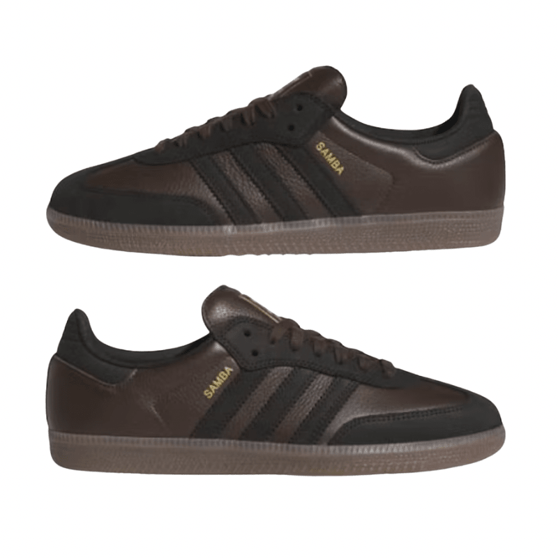 Adidas Samba ADV in Dark Brown/Core Black/Gum - Goodnews Skateshop