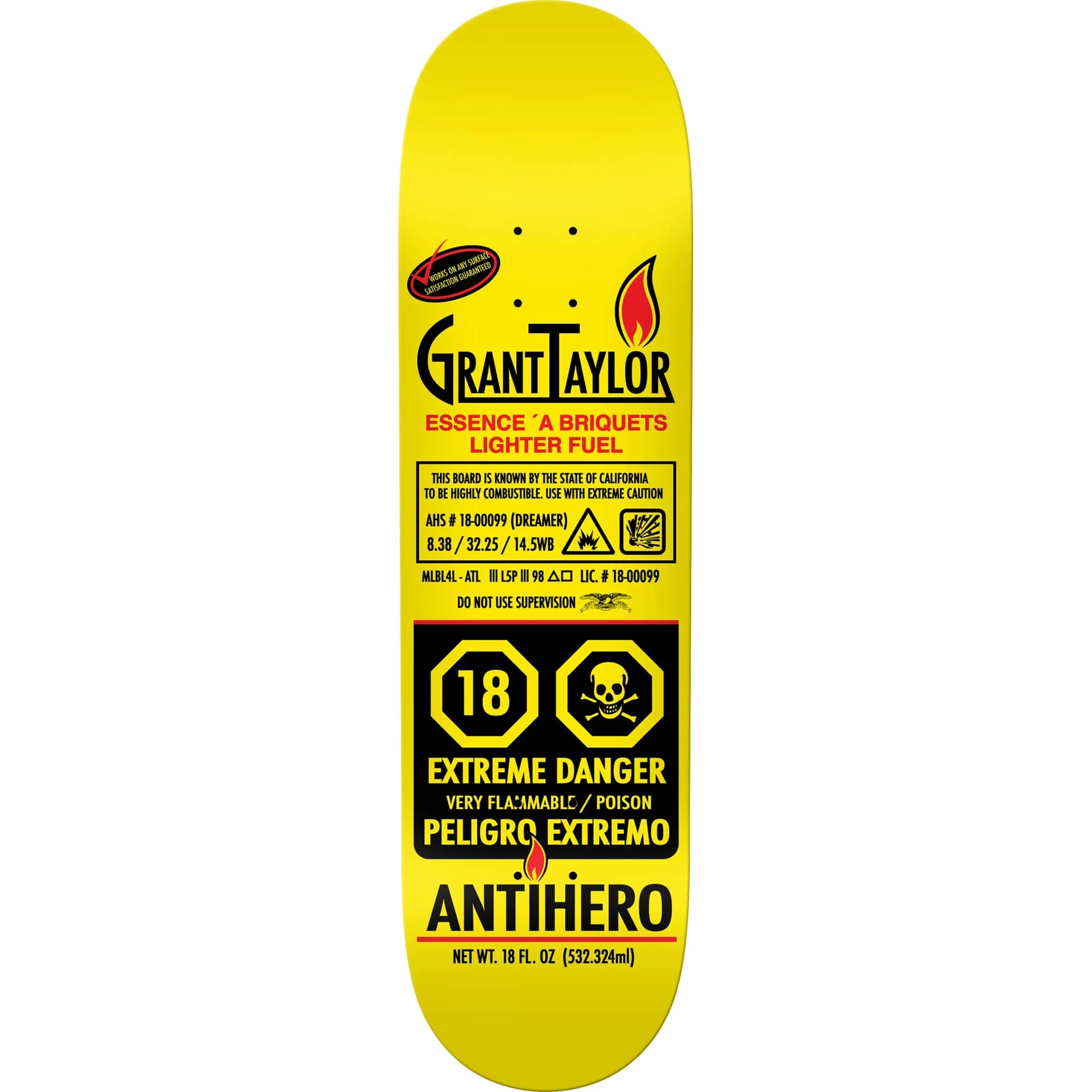 Antihero Grant Taylor Fueled Up Deck 8.38