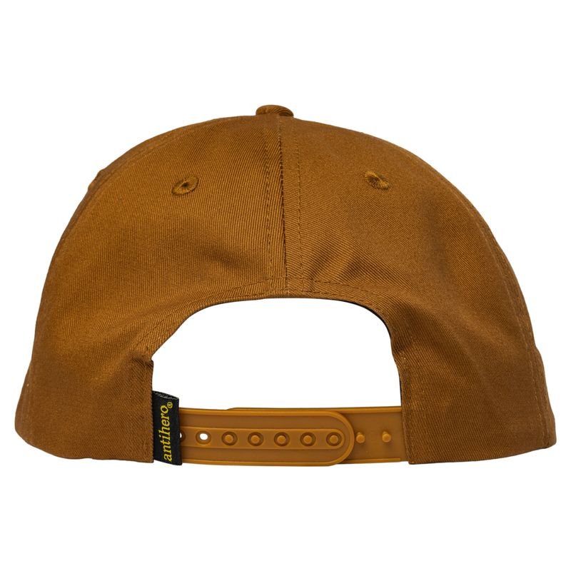 Antihero Lil Pigeon Snapback Hat in Medium Brown/Yellow - Goodnews Skateshop