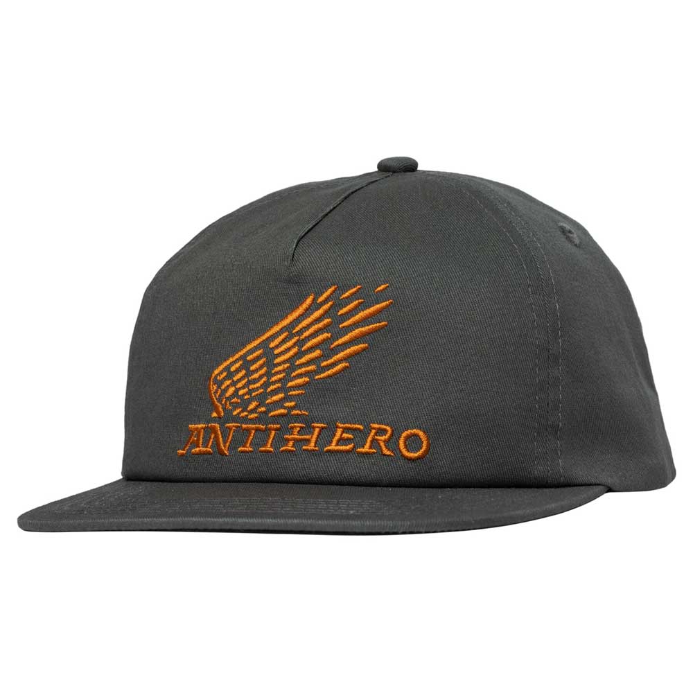 Antihero Motorized Snapback Hat in Charcoal/Orange - Goodnews Skateshop