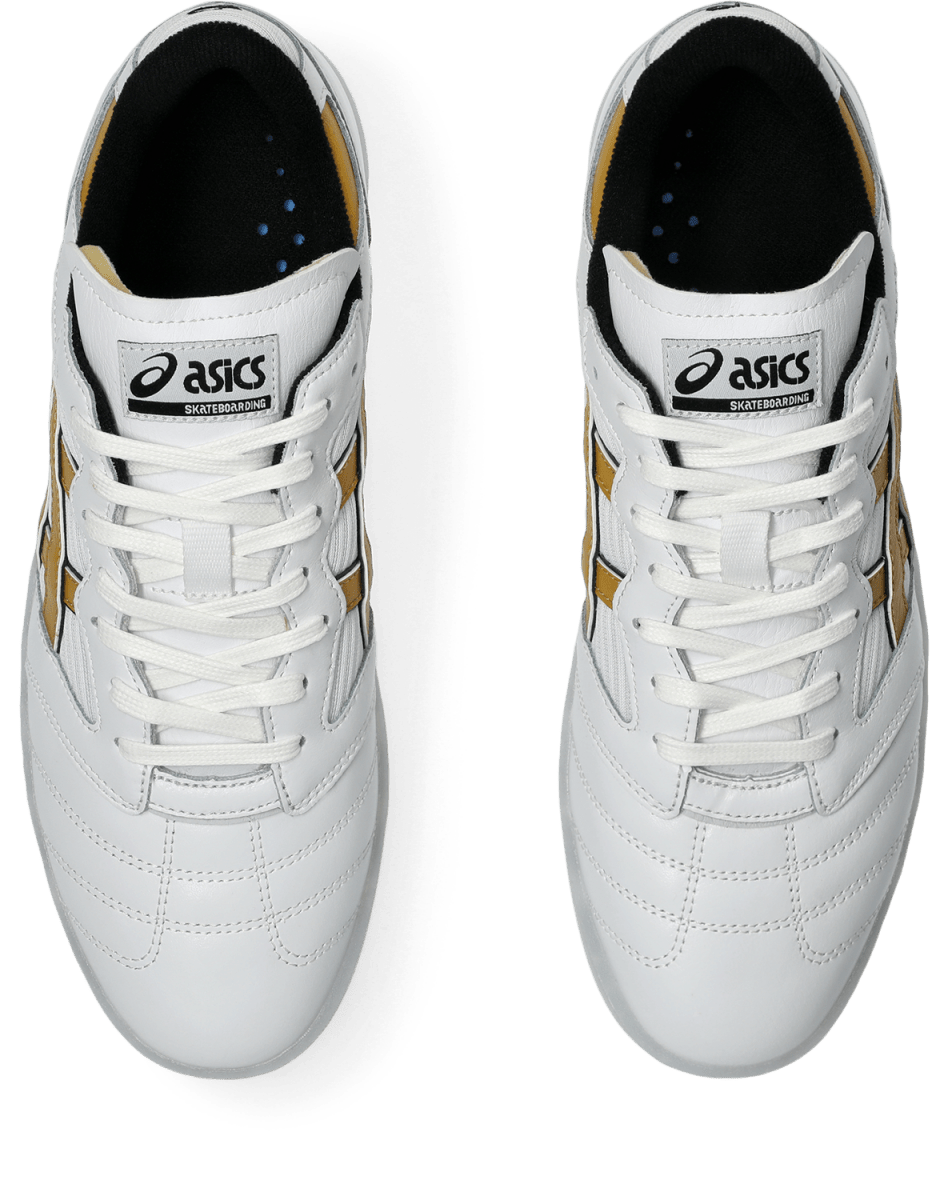 ASICS Leggerezza FB in White/Pure Gold - Goodnews Skateshop