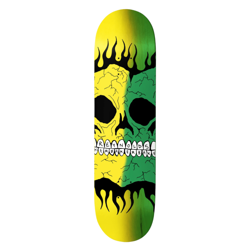 Baker Andrew Reynolds Rasta Skull B2 Deck 8.38 - Goodnews Skateshop