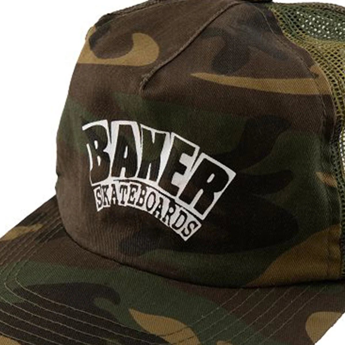 Baker Arch Logo Camo Trucker Hat
