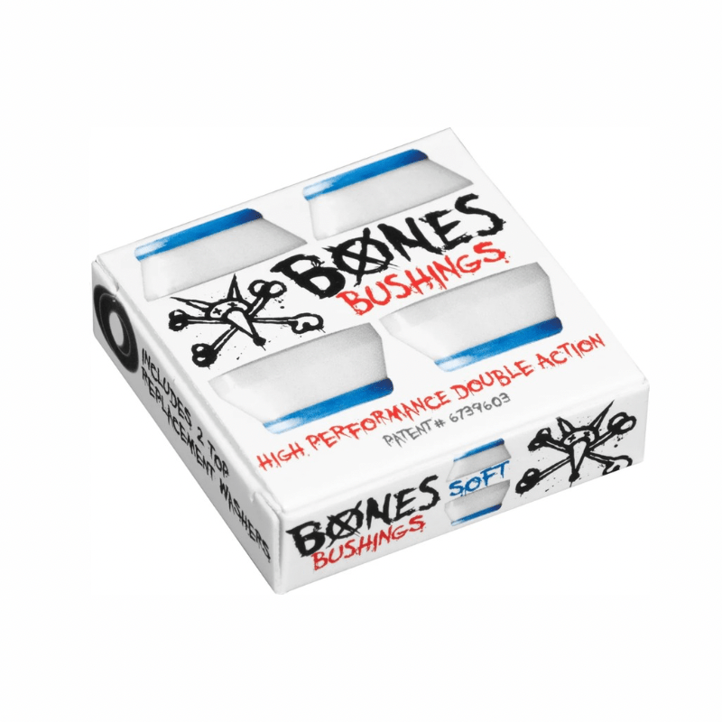 Bones Bushings Soft 81A White - Goodnews Skateshop