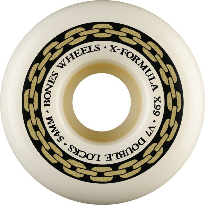 Bones XF Double Lock V7 Wheels 99a 54mm - Goodnews Skateshop