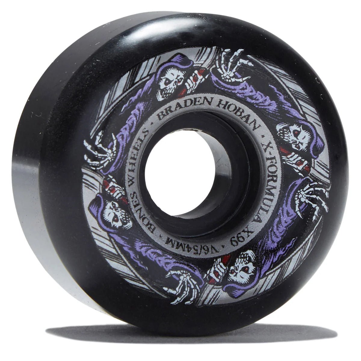 Bones XF Hoban Reaper Widecut V6 Wheels 99a 53mm in Black - Goodnews Skateshop