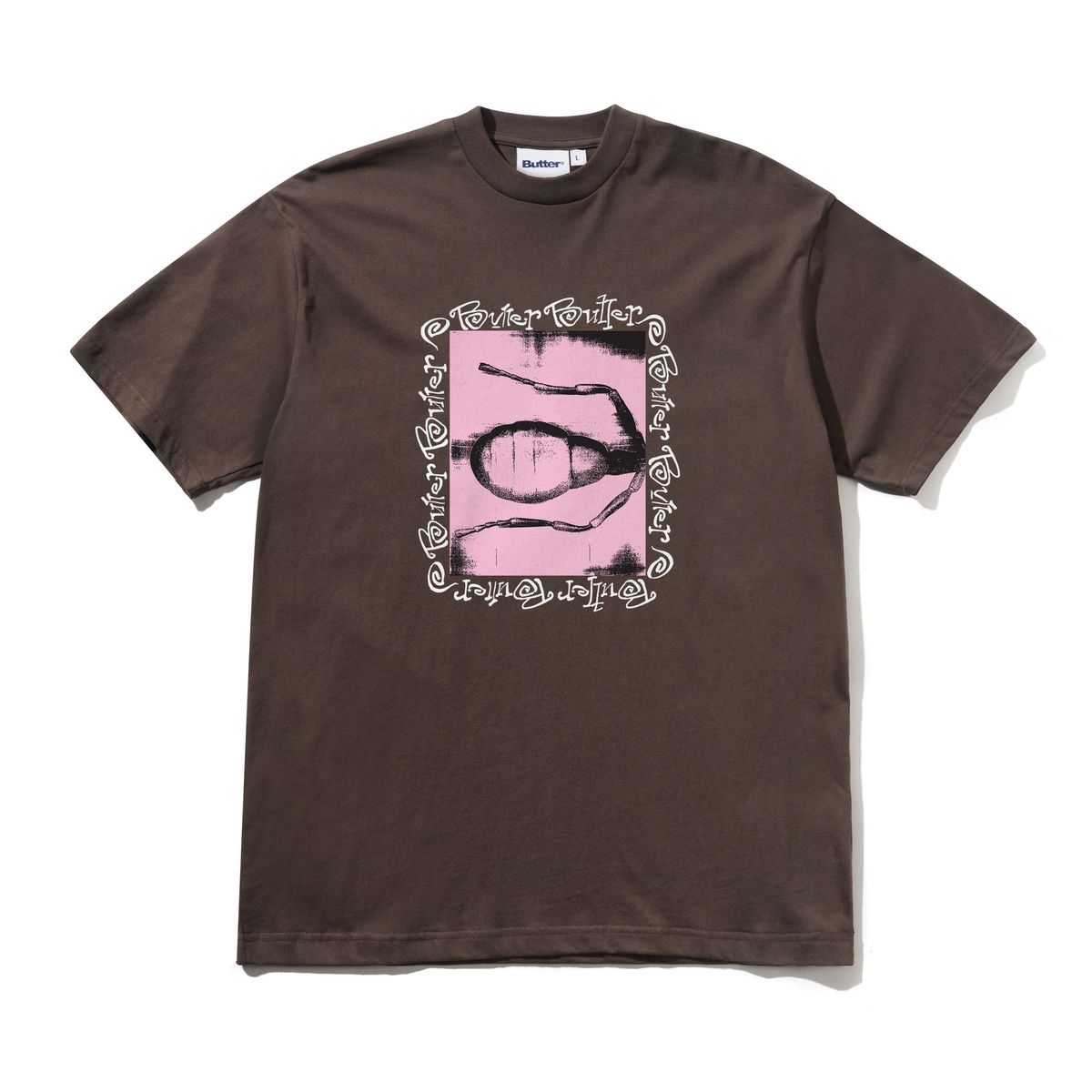 Butter Goods Ant T-Shirt in Chestnut - Goodnews Skateshop