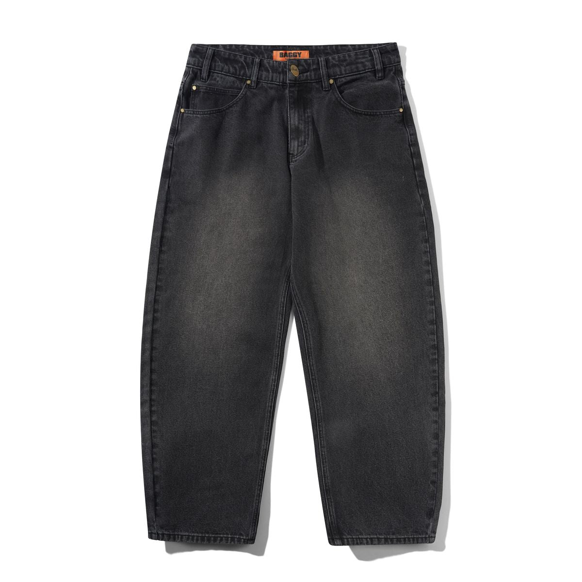Butter Goods Baggy Denim Jeans in Distressed Black - Goodnews Skateshop
