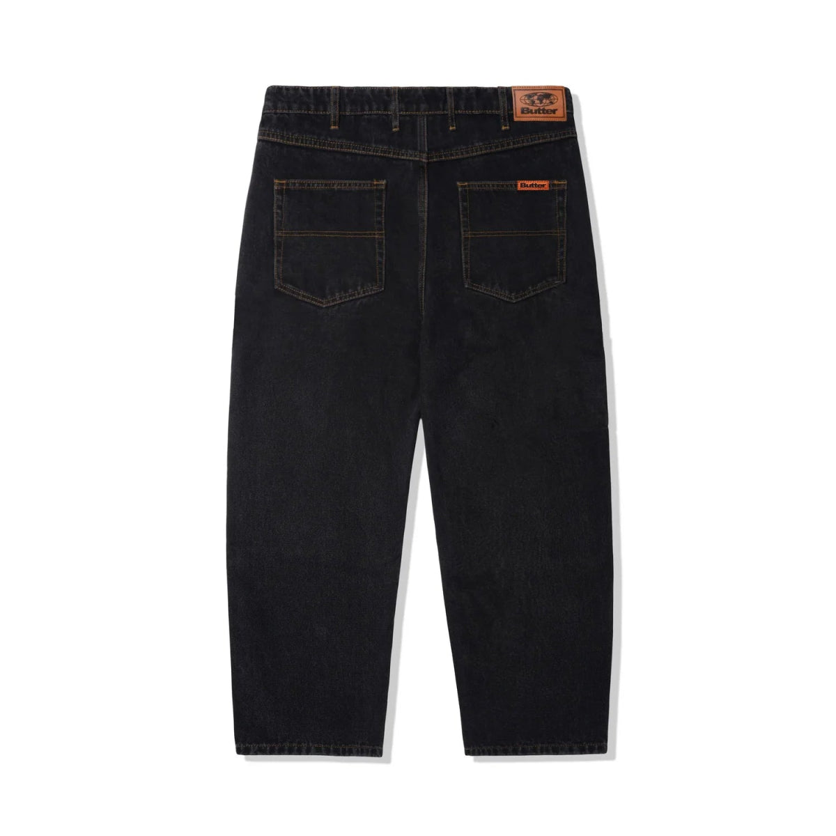 Butter Goods Baggy Denim Jeans in Washed Black - Goodnews Skateshop