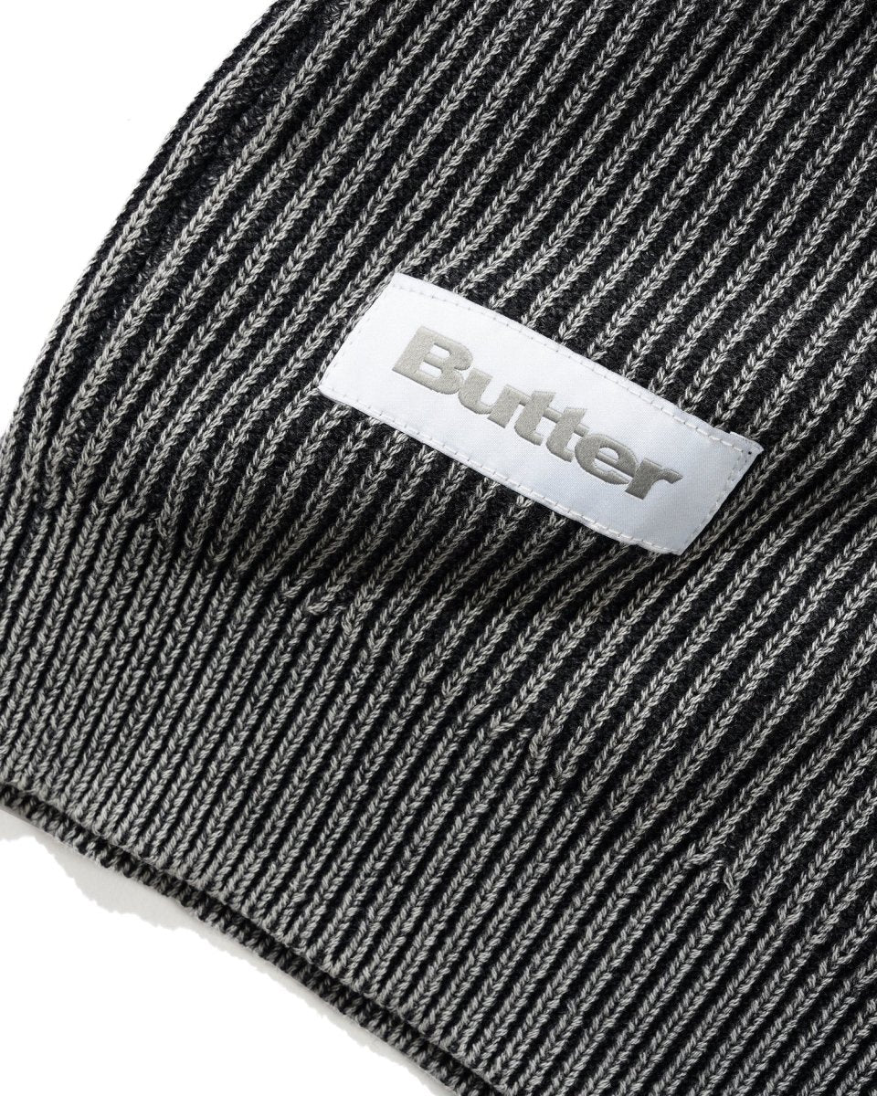 Butter Goods Bleach Knit Sweater in Black - Goodnews Skateshop
