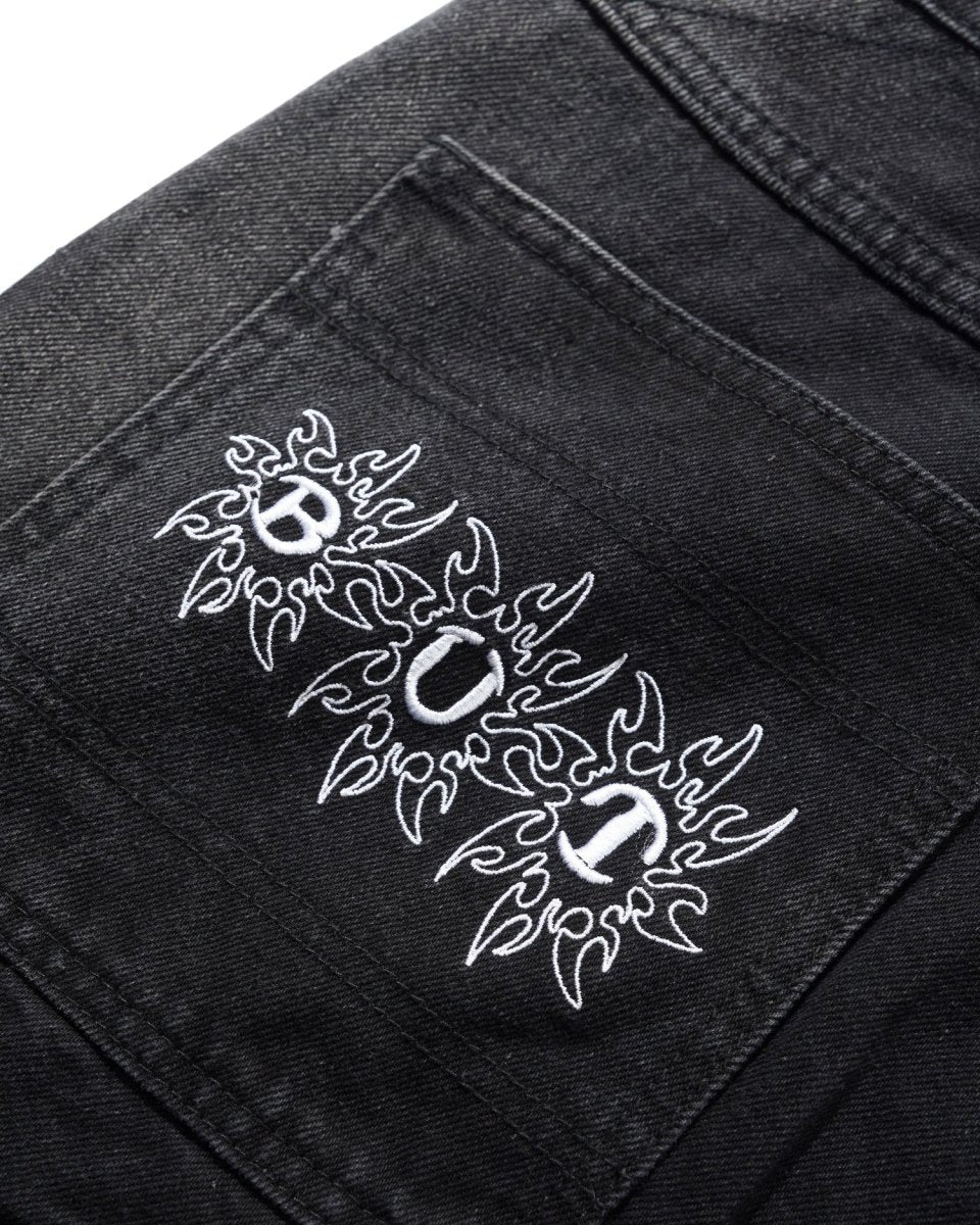 Butter Goods Bronco Denim Jean in Washed Black - Goodnews Skateshop