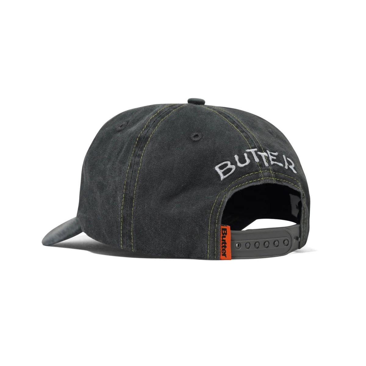Butter Goods Canine 5 Panel Cap in Washed Black - Goodnews Skateshop